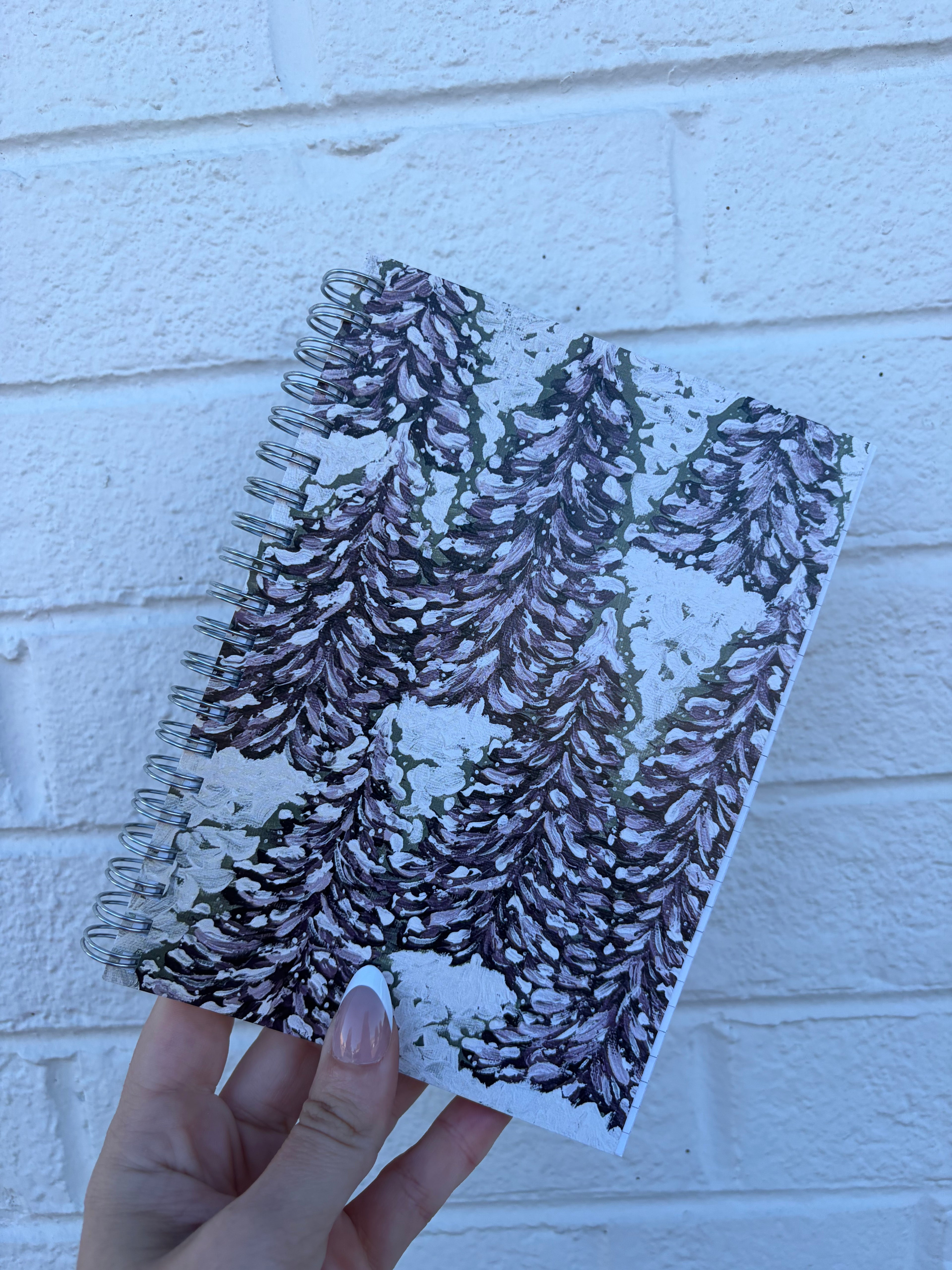 Purple Holiday Trees Notebook