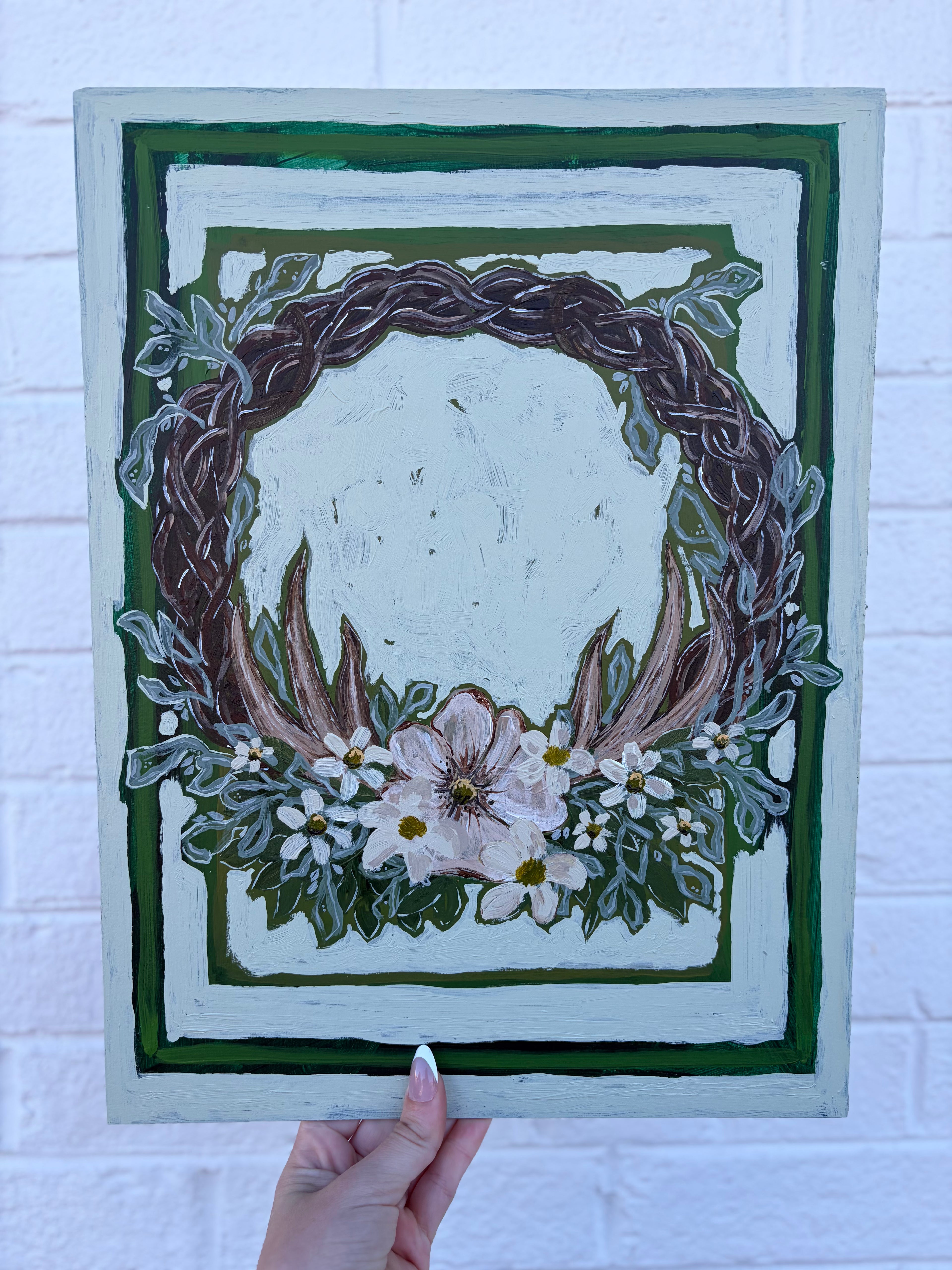 Floral Antlers Original