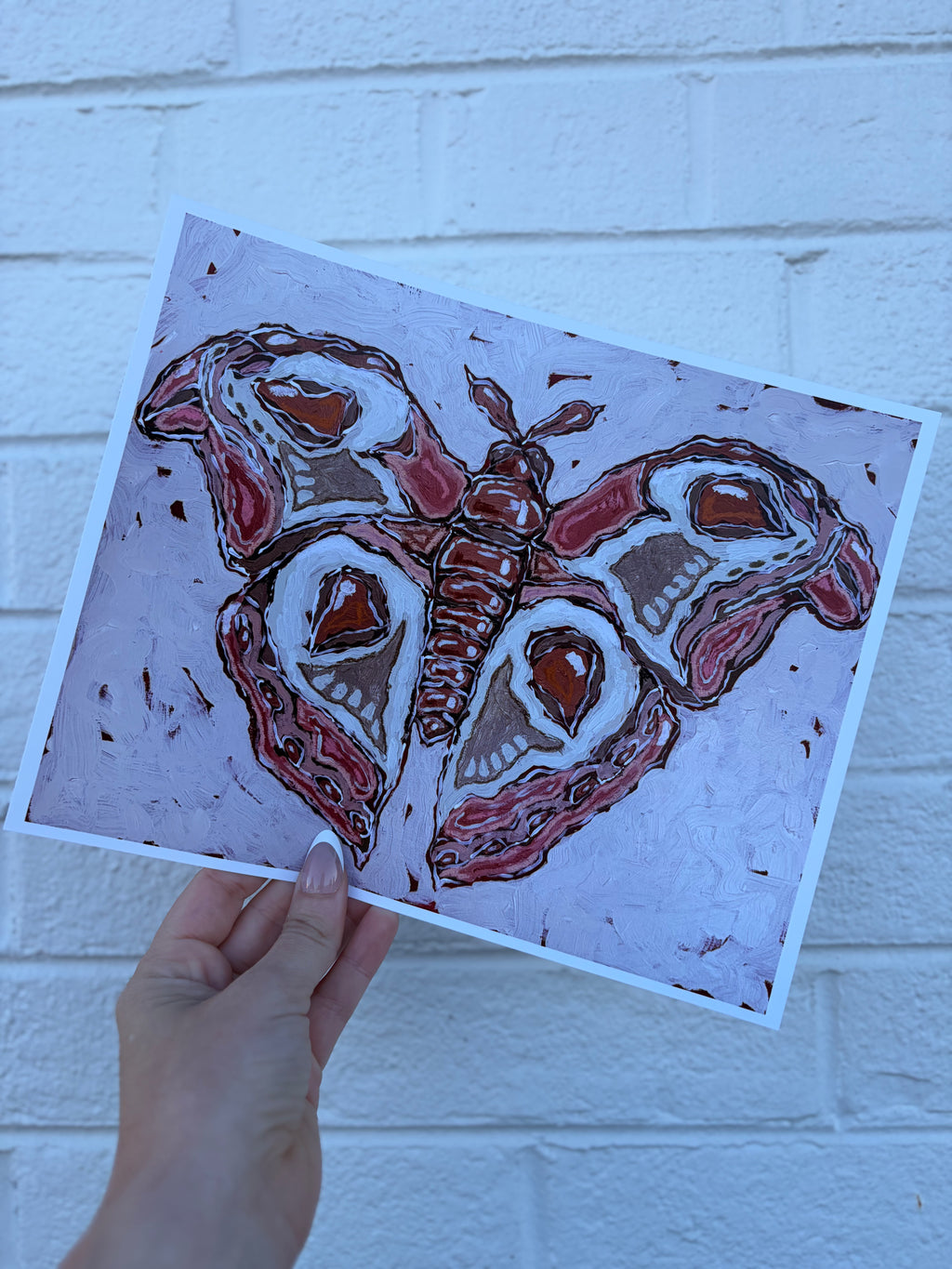 Abstract Moth Art Print