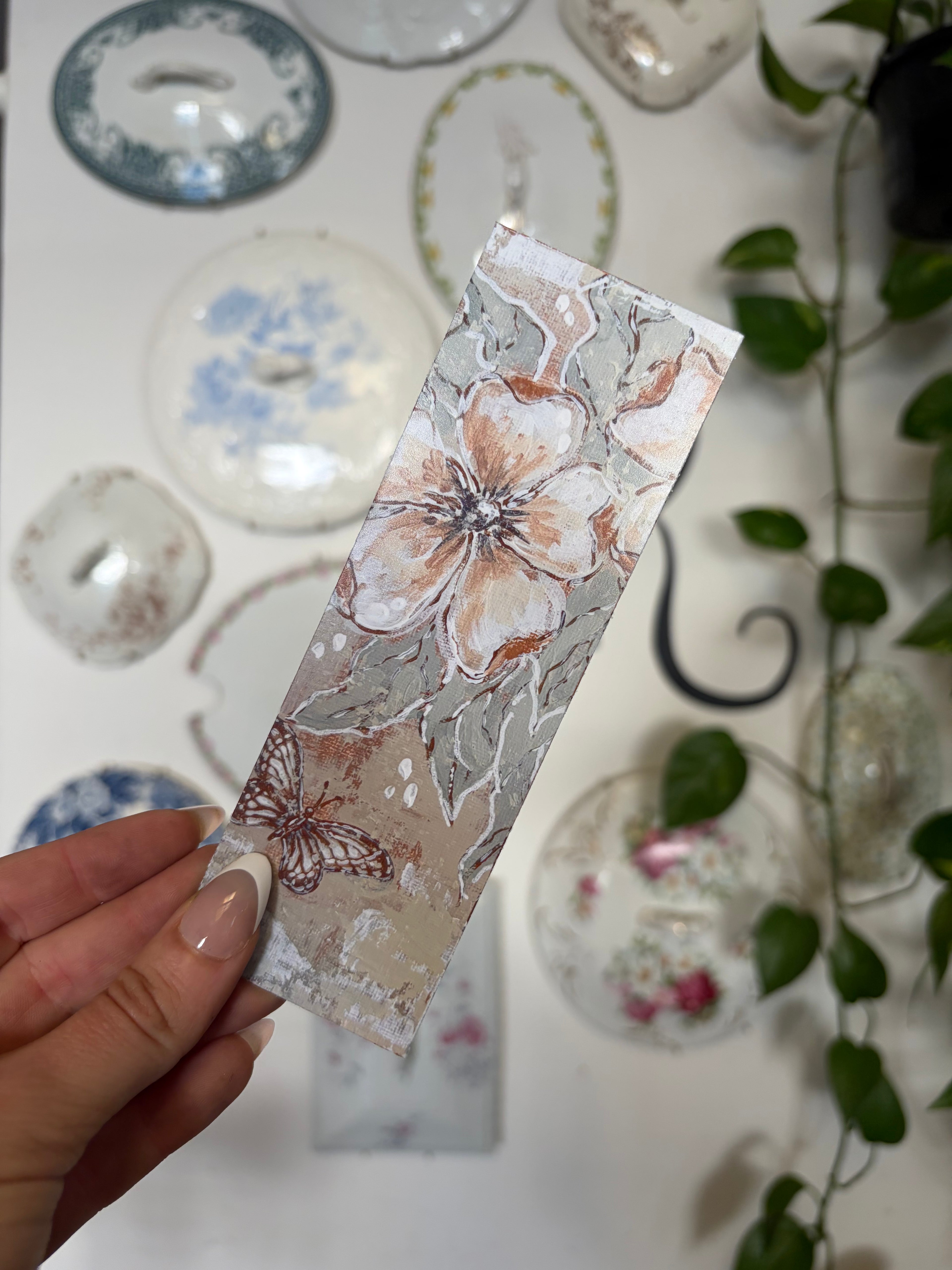 Butterfly Floral Bookmark