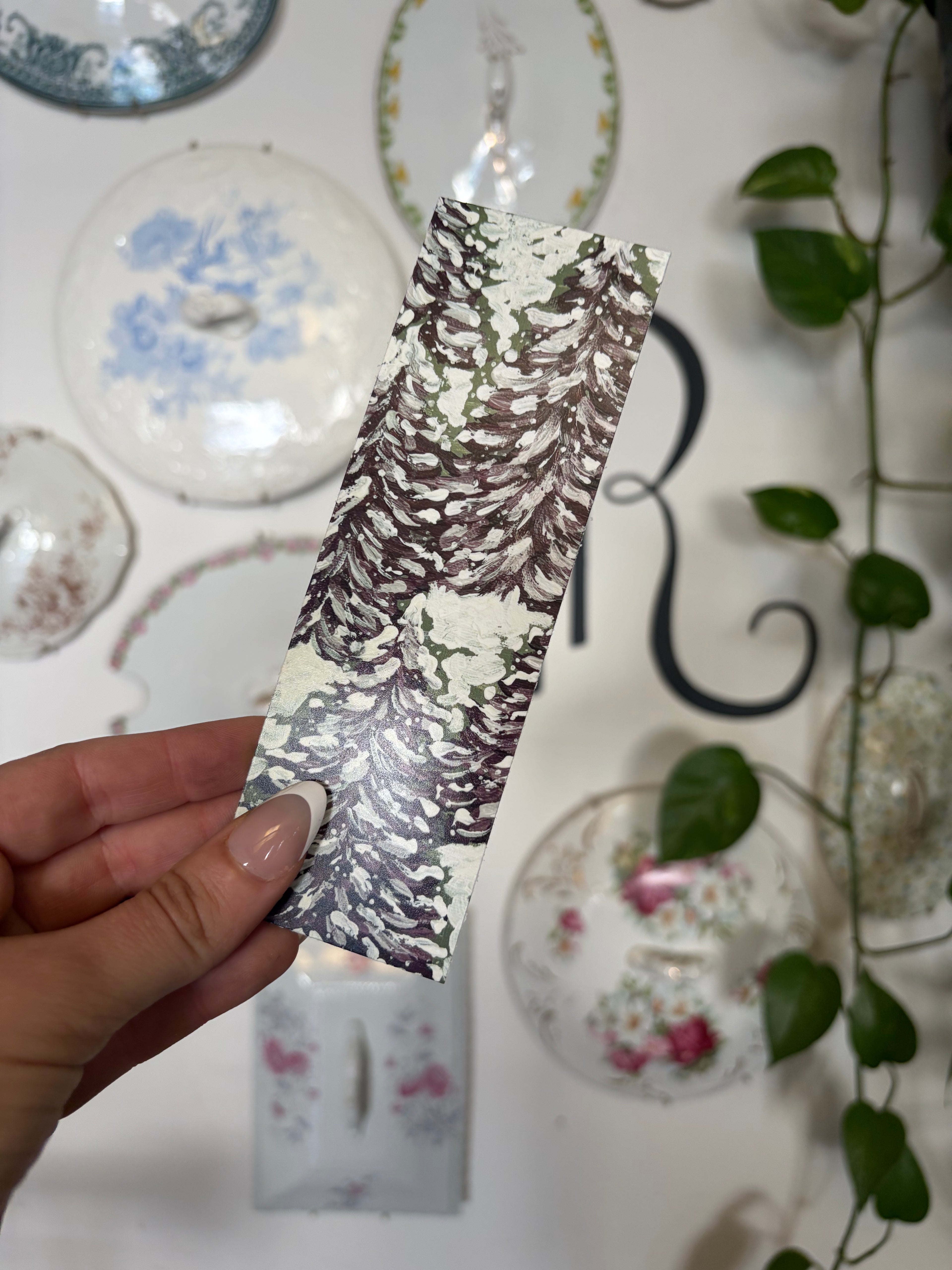 Purple Winter Trees Bookmark