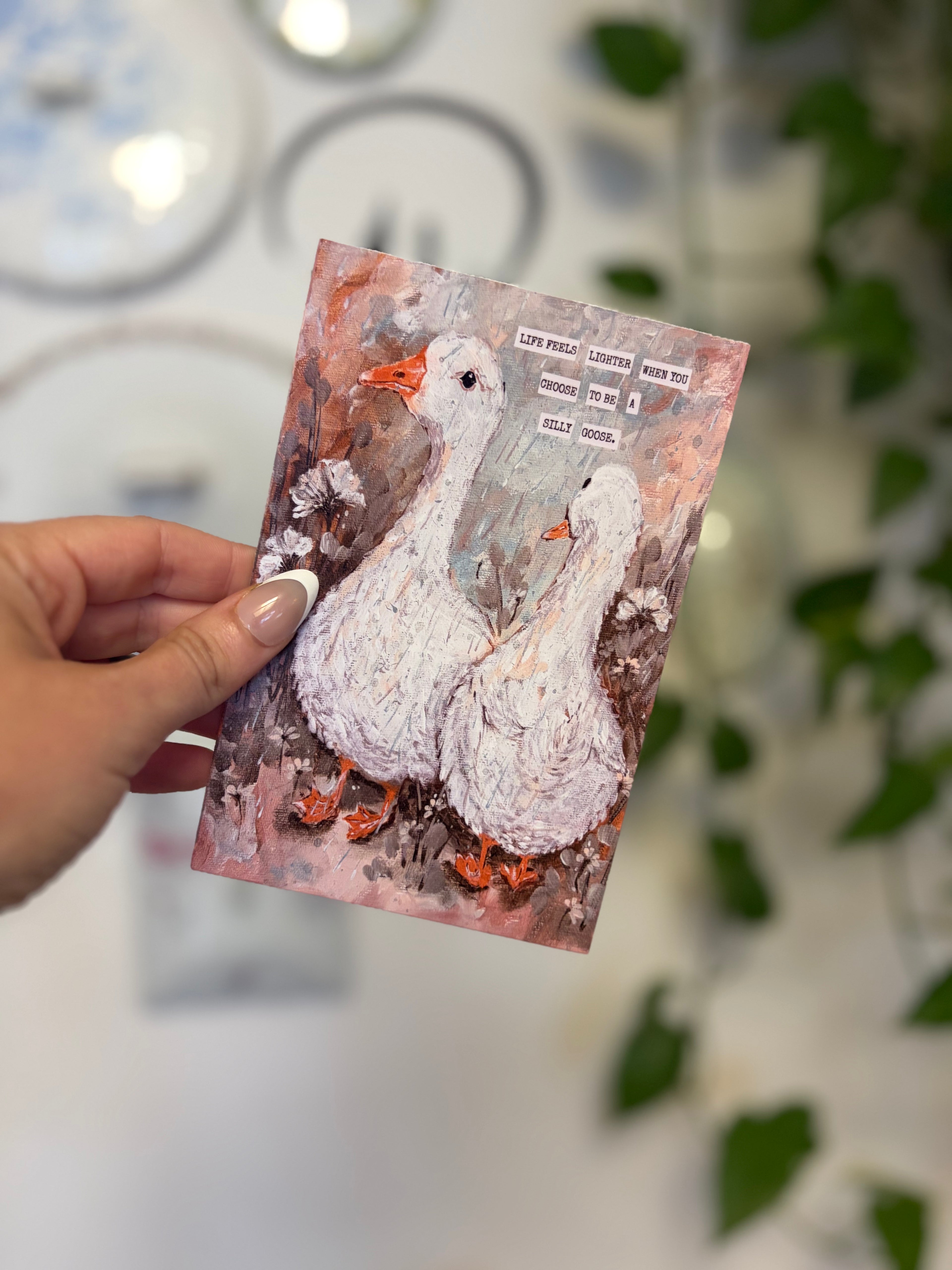Silly Geese Art Print