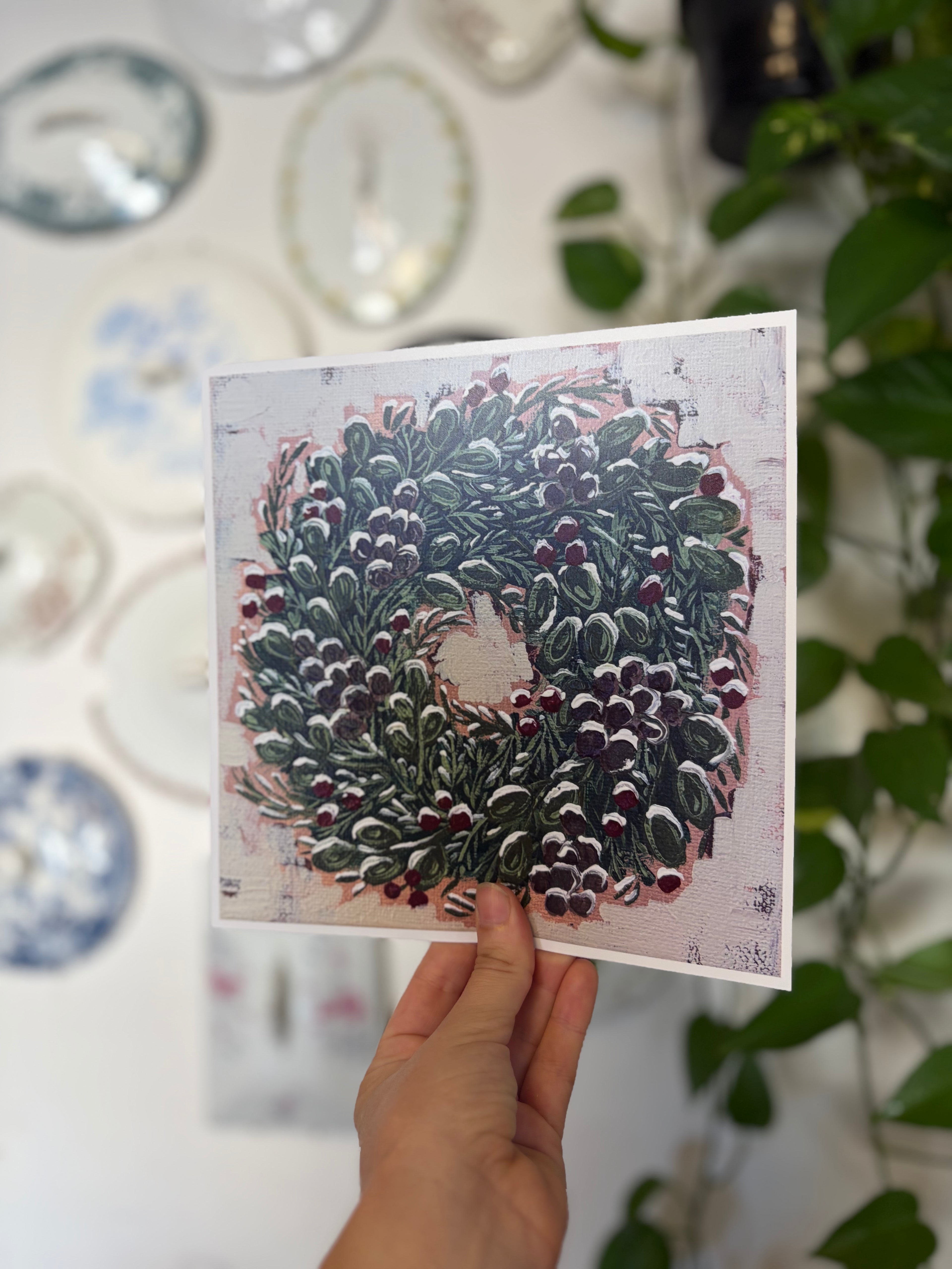 Holiday Wreath #4 Art Print