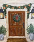 Holiday Door Art Print