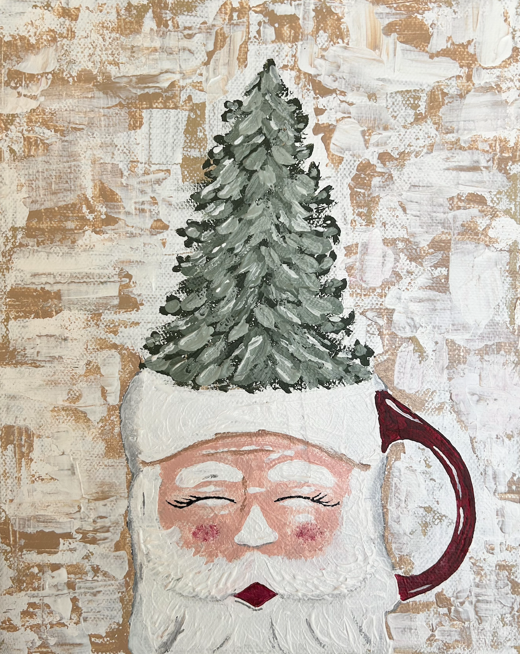 Santa Mug Art Print