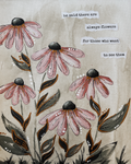 Cone Flowers Art Print