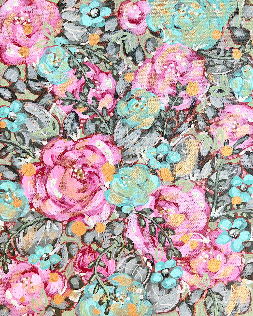 Pastel Floral Art Print