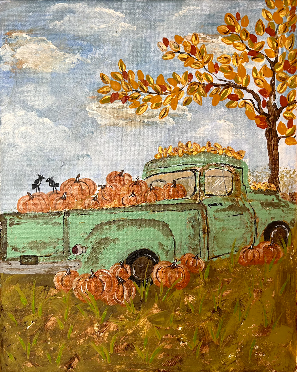 Rusty Blue Truck Art Print