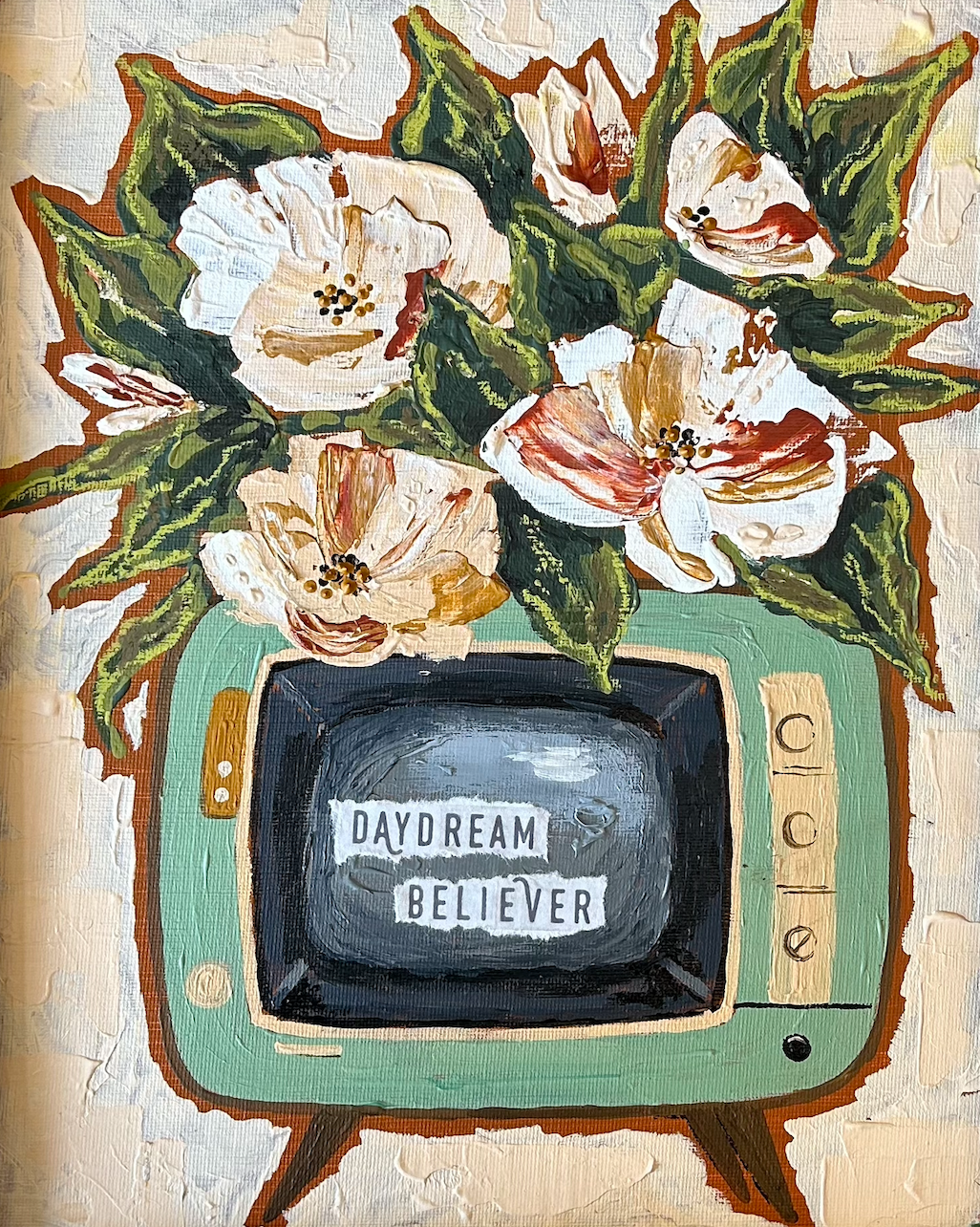 Retro TV 8 X 10 Art Print