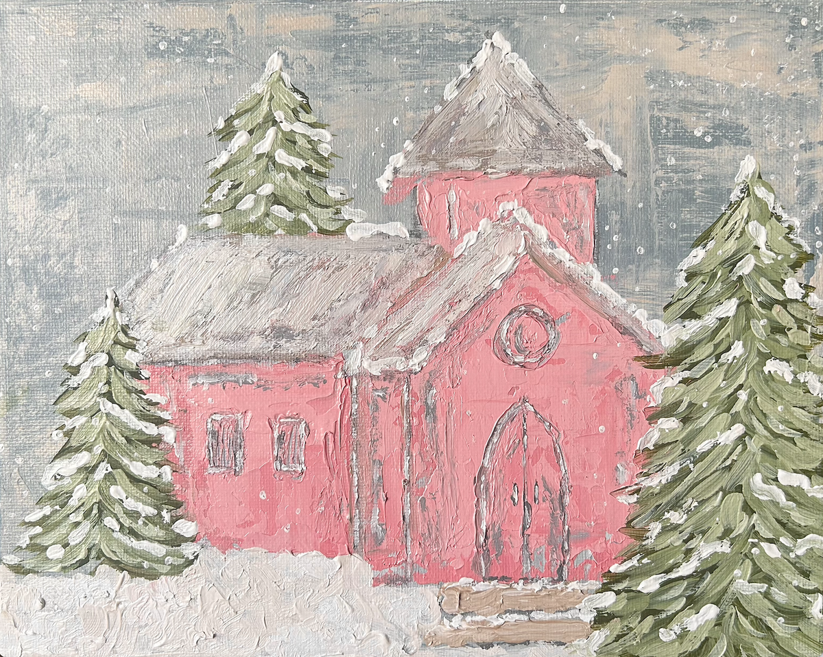 Pink Church Art Print